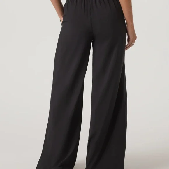 Vuori Black Women's Villa Wide-Leg Pants. Size S - Picture 2 of 7